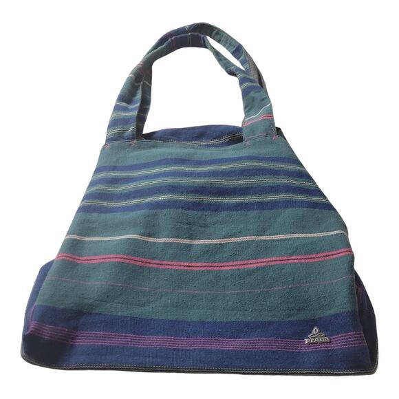 PRANA Organic Cotton Hemp Cinch Tote/shoulder/travel/yoga bag deep balsam - Picture 2 of 10